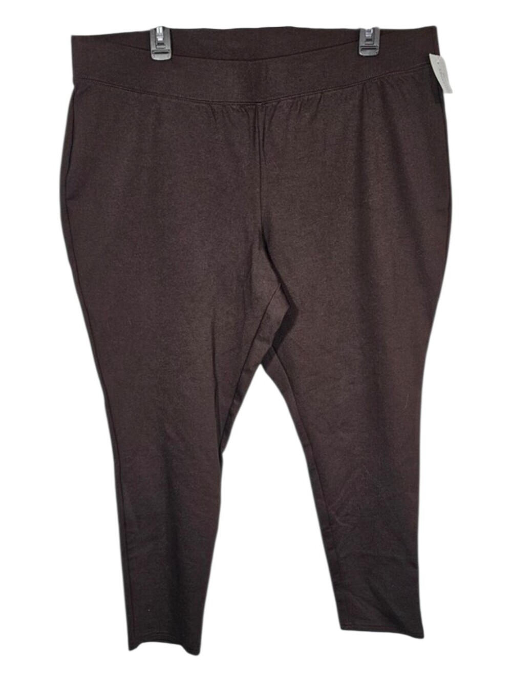 Catherine's Dark Brown Pull On Pants Leggings Size 22WP/24WP (2XWP)